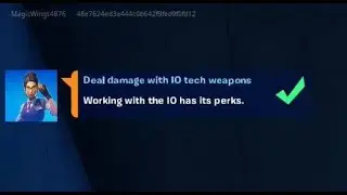 Fortnite Challenge - Deal damage with IO tech weapons - Chapter 2 Season 7
