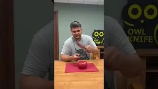 Express sharpening of one knife against the blade of another.