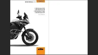 KTM 1190 Adventure R 2013 Service Workshop Repair Manual Download PDF