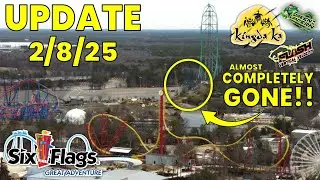 MAJOR Kingda Ka, Green Lantern & Cyborg DEMO! | Six Flags Great Adventure Update 2/8/25