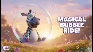 Zippy the Zebra&rsquo;s Magical Bubble Ride 🫧 | Calming ASMR Adventure for Kids | Giggle Tales