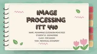 INDIVIDUAL ASSIGMENT : IMAGE PROCESSING DEMOSTRATION (SCIKIT-IMAGE)