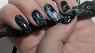 Patronus Charm nail art