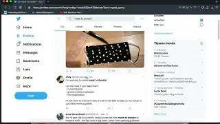 Using Twitter Advanced Search To Find People Who Have Masks