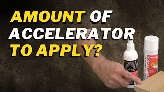 What's the recommended amount of CA glue accelerator to apply?
