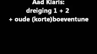 Aad Klaris: Gebruikte deuntjes