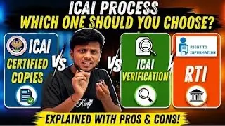 ICAI Certified Copies vs Verification vs RTI | Which One Should You Choose? | Explained Pros & Cons