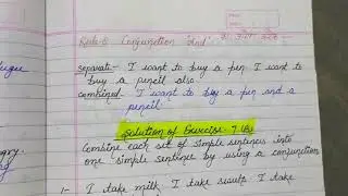 use of Conjunction 'And' with ex.7B synthesis