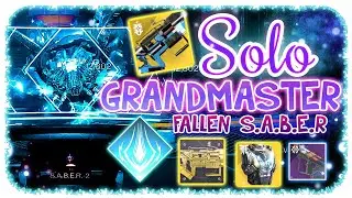 Solo Grandmaster Nightfall 1840 - Titan - Fallen SABER with Grand Overture Platinum Rank Destiny 2