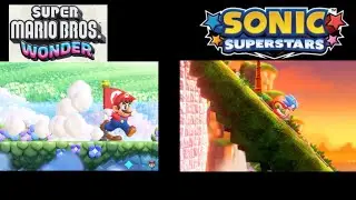 Super Mario Bros. Wonder Vs Sonic Superstars (Side By Side Comparison)