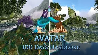 I Survived 100 Days Hardcore As An Avatar In | ARK Survival Evolved