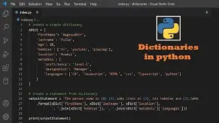 Essential skills about dictionaries in python | Dictionaries in python | Taming Python Skill