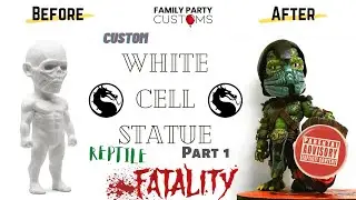 Reptile (MK) Fatality Figure - Custom White Cell Sculpture - Part 1
