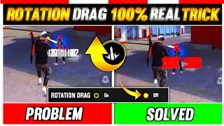 Rotation Drag Not Working Problem Solved In Free Fire👍 Rotation Drag Kaise Kare😱 Rotation Settings🤫
