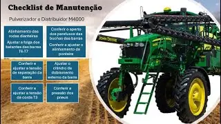 Checklist de Manutenção – Pulverizador e Distribuidor John Deere M4000