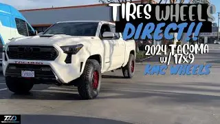 2024 Toyota Tacoma on KMC KM544 17X9 +18 Offset | Toyo Open Country A/T3 size: 285/75/17 What fits.