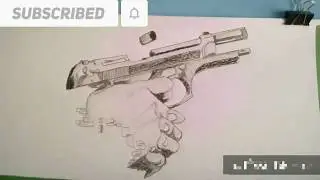 easy drawing gun step by step/#GUN/sketch ltd/easy 3d drawings for beginners/draw love drawings Gun