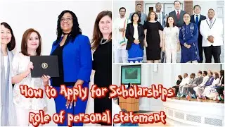 How to Apply for Scholarships: Personal Statement & Guidance | Learn from My Experience