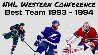 Data Race: 1993-1994 NHL Western Conference Regular Season Wins
