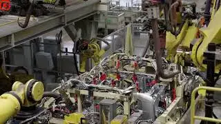Fully automated robotic welding fixtures in automobile production lines