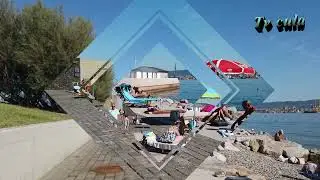 Sunday* swimming at the beach in Muggia**