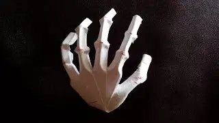 Левая рука оригами (Jeremy Shafer), left hand origami