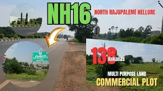 Multipurpose Commercial Land for Sale | NH-16 Rajupalem | ₹1.50L per Ankana