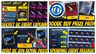 🔴HURRY | 67% Uc Discount Squad Vault Event | Buy A14 Royal Pass | 90 UC Voucher/Spending Event