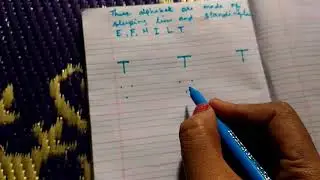 how to practice letter (T)