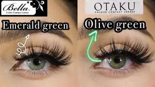 THE MOST REALISTIC GREEN COLOR LENSES FOR DARK BROWN EYES! *affordable and comfortable