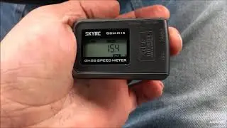 SkyRC GSM-15 GPS Speed Meter logger Unboxing Review Flight test