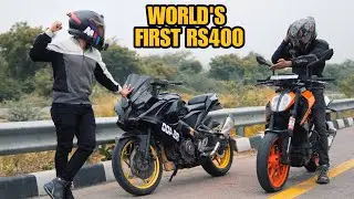 World's 1st Pulsar RS400 Beats Duke 390, BMW G310RR, Ninja 300, Harley!