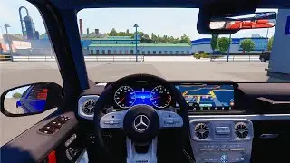 Mercedes Benz G63 AMG 2022 - Euro Truck Simulator 2 [POV Wheel Game Play]