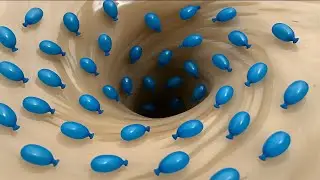 Relaxing whirlpool hole / 2:54 second whirlpool video 42 #experiment #whirlpool #relaxingmusic