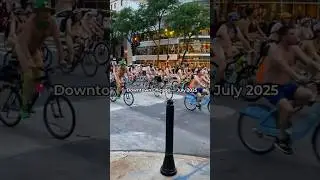 World Naked Bike Ride Chicago 2025 🌍🚴#chicago #chicagoevents #chicagodowntown #protest