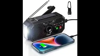 Portable Solar Radio, Emergency Kits first Aid Radio with Crank, Dynamo AM/FM Radio,Blackout  Power