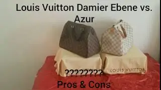 Damier Ebene vs. Azur/ Louis Vuitton Speedy 30 Comparison