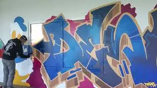 DONALD DUCK / Disney Graffiti Spray / Fan Art / Indoor Painting Fun / Making Of /