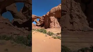Exploring Arches National Park - Double Arch #archesnationalpark