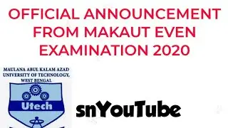 OFFICIAL EVEN SEMESTER ANNOUNCEMENT: 2020