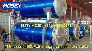 DN1230 Industrial steam pressure water bath retort machine food sterilizer