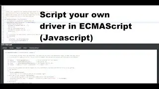 Driver scripting within PiDome Server with real time updates utilizing Java Nashorn