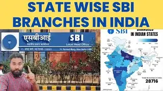 Total Number Of SBI Branches In India State Wise | SBI Branches In Every State | India In Data