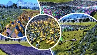 2000 Elven Huntress Vs 10000x of Every Heroes Unit Ultimate Epic Battle Simulator UEBS Gameplay