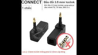 Đầu đổi quang 3.5 sang quang - Mini toslink to optical converter