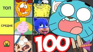 I RANKED 100 CARTOONS From Our Childhood and HOW did we even watch these?..