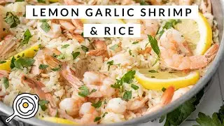 One Pot Lemon Garlic Shrimp and Rice