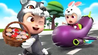 Police Chase Thief Wolf - Baby Police Officer Song | Rosoo Nursery Rhymes & Kids Songs