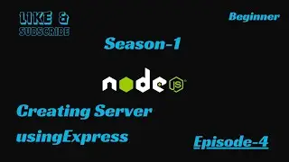 NODE JS Basic SETUP for beginners. Creating server using express in Hindi