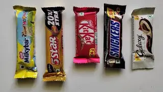 Cadbury vs Snickers vs Kitkat vs galaxy vs 5star #asmr